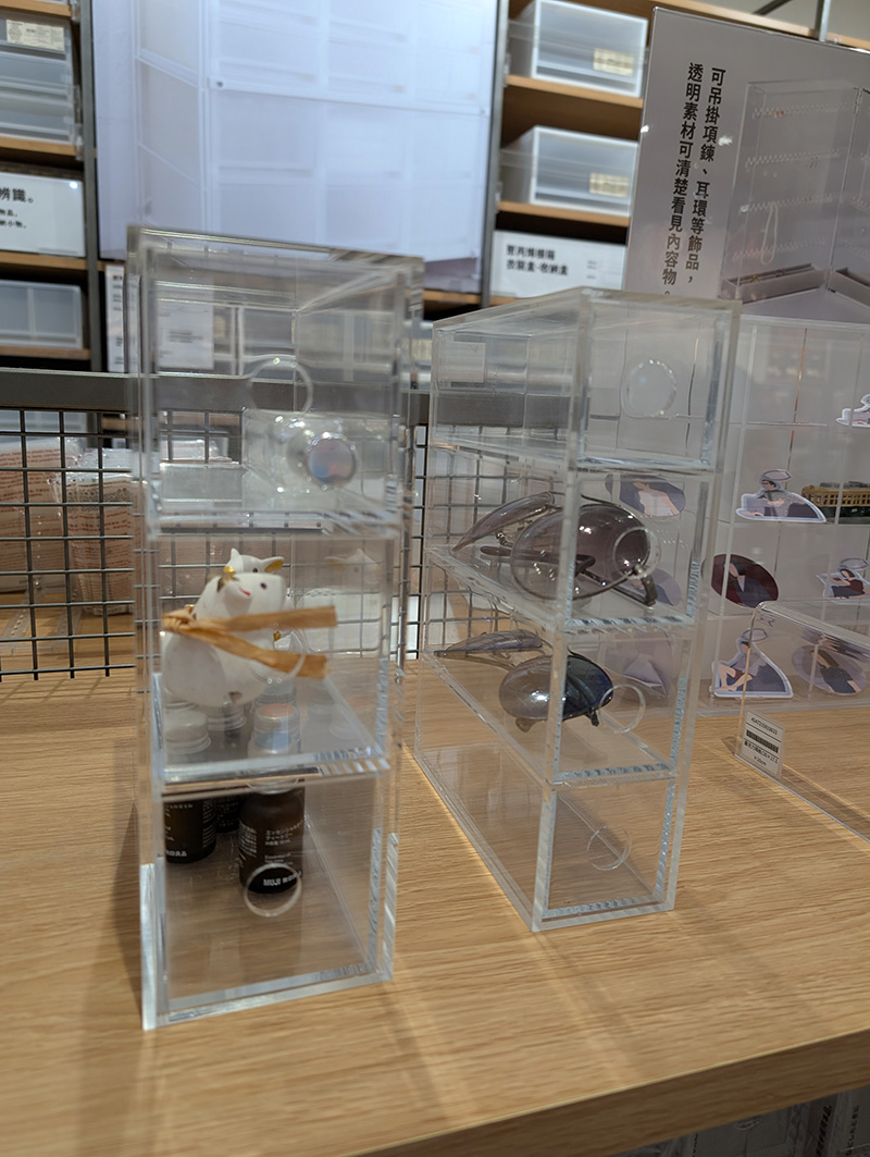 眼鏡收納盒哪裡買?【無印良品/大創】買的到嗎?開店展示架.購買指南 - 第2張圖